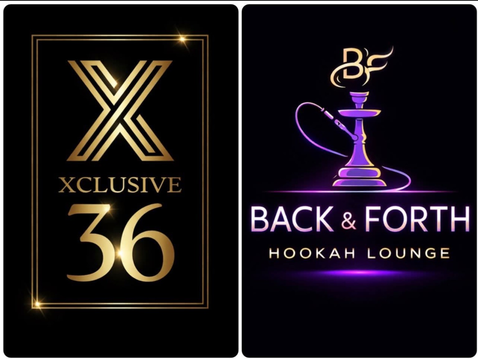 Xclusive 36 and Back & Forth brand logos
